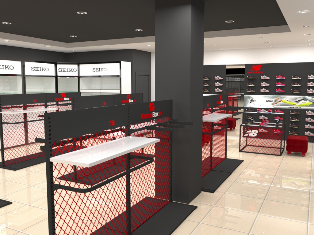 Дизайн-проект для магазина спортивной экипировки "Kratos box"