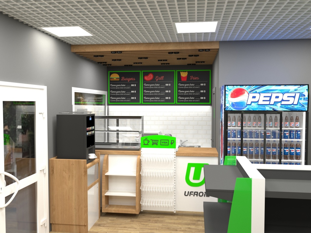 Новым проектом дизайнерского подразделения «ЛоКоС» стал магазин АЗС «Уфа Ойл».