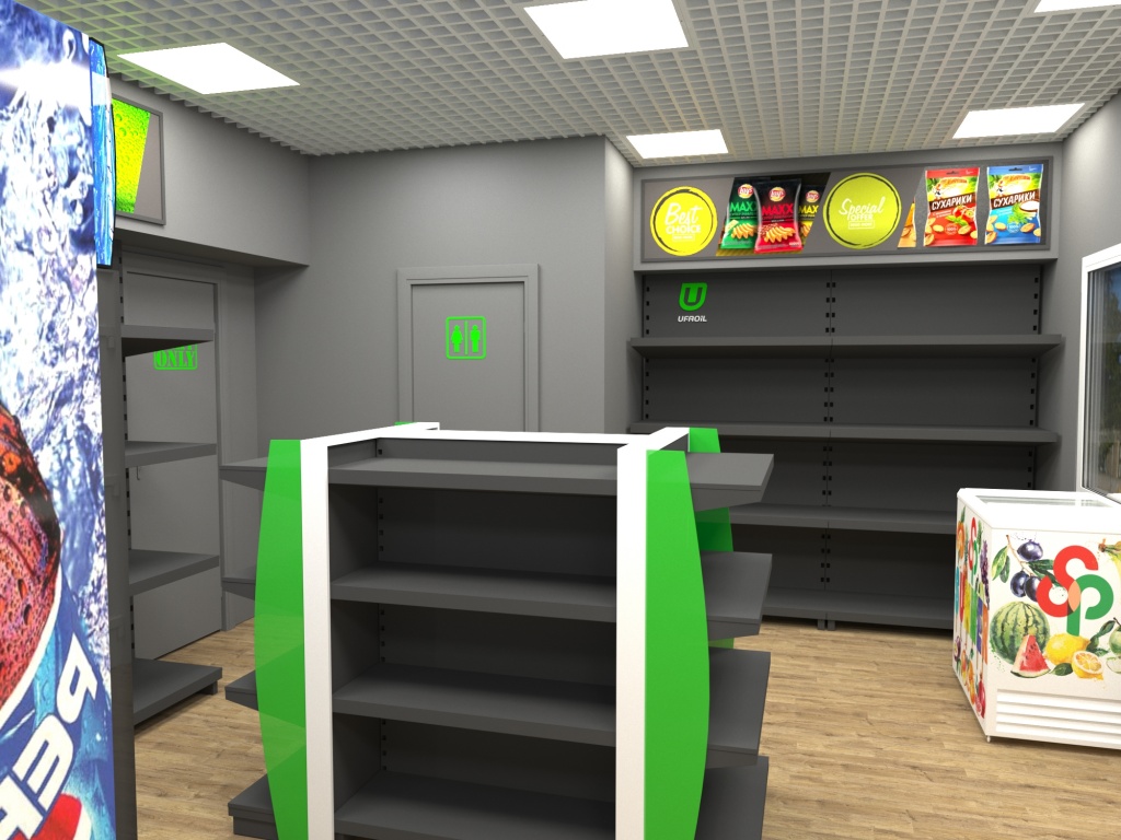 Новым проектом дизайнерского подразделения «ЛоКоС» стал магазин АЗС «Уфа Ойл».