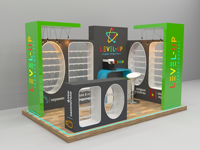 Дизайн проекта торгового острова "Level up"